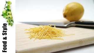 How to Julienne Lemon Zest [upl. by Remot]