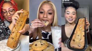 SUBWAY FOOT LONG COOKIE  COOKIES AND MILK TIKTOK MUKBANG ASMR  TIKTOK FOOD COMPILATION  LUNA ASMR [upl. by Che]