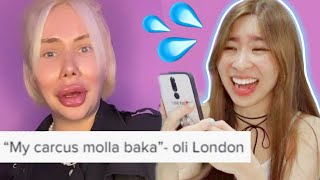 Oli London has the FUNNIEST quotFANSquot on tiktok [upl. by Huei]