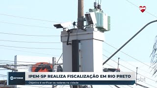 IPEMSP realiza verificação de radares em Rio Preto [upl. by Etteloiv]