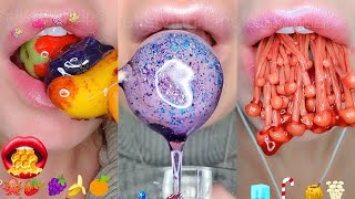 10 Hours of Satisfying ASMR Eating Emoji Food Challenge Compilation Mukbang 먹방 [upl. by Leima]