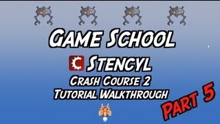 Game School  Stencyl Crash Course 2  walkthrough tutorial part 5 [upl. by Guinna]