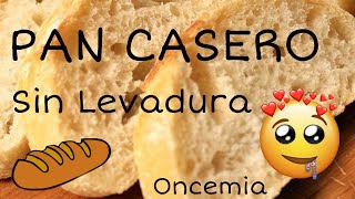 PAN CASERO 🥖 SIN LEVADURA 🥖 SÚPER FÁCIL Y RICO 🥖 Homemade Bread [upl. by Ayanej]