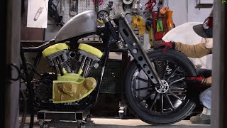 Hand made Motorcycle Girder fork hd harleydavidson bobber springer sportster oldschool custom [upl. by Ellertnom]