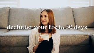 how to declutter your life in 30 days  minimalism amp slow living [upl. by Knut569]