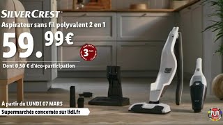 Lidl aspirateur sans fil polyvalent 2 en 1 Silvercrest quotle vrai prix des bonnes chosesquot Pub 30s [upl. by Golightly]