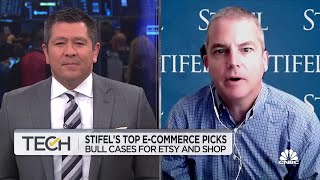 Stifel analyst presents bull case for Shopify and Etsy [upl. by Etna]