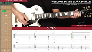 Welcome To The Black Parade Guitar Cover My Chemical Romance 🎸Tabs  Chords [upl. by Guenevere]