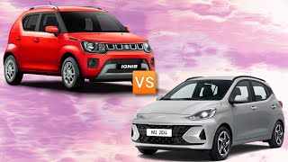 Suzuki Ignis vs Hyundai Grand i10 versiones tope México [upl. by Anaimad]