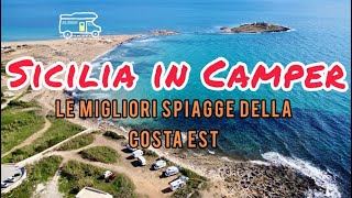 Sicilia in Camper Ep3 Le più belle spiagge della Costa Est Orientale Calamosche Portopalo Marzamemi [upl. by Jereld]