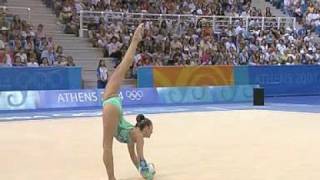 Olympic Games Athens 2004  Alina Kabaeva RUS Ball final [upl. by Hilel462]