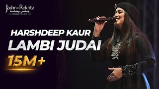 Lambi Judai  Harshdeep Kaur Live at JashneRekhta [upl. by Nawyt]