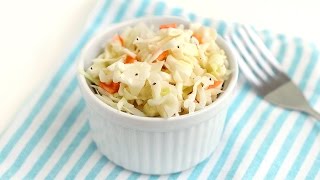 Homemade Coleslaw from Scratch Recipe 코울슬로 만들기 [upl. by Latrice]