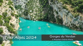 GORGES DU VERDON  Alpentour Motorrad  Tour Alpes 2024 [upl. by Eilac15]