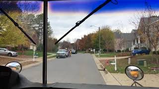 1999 Freightliner FS65 School Bus Ride in Durham NC Bus 113 [upl. by Naujaj931]