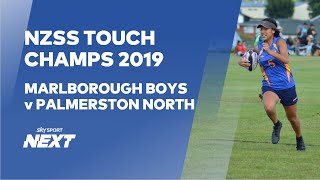 NZSS Touch Champs 2019  Marlborough Boys v Palmerston North Boys  Touch  Sky Sport Next [upl. by Claudie]