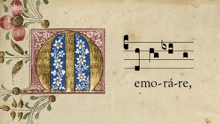 Memorare  Harmonized Gregorian Chant  Latin and English [upl. by Eilzel]