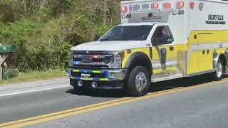 Brand New Selbyville Fire Company  Ambulance C88 Responding to AFA [upl. by Trembly]