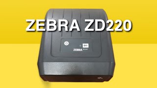 Zebra ZD220  how to change cartridge and sticker [upl. by Eiramik]