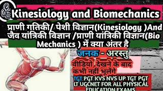 Kinesiology And Biomechanics In Physical Education In Hindi क्रियाविज्ञान एवं जैवयांत्रिक विज्ञान [upl. by Inalaehak]