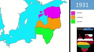 Inakkurat Deu Geschichte der baltischen Staaten Kurzversion  auf einer Karte [upl. by Duggan]