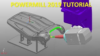 PowerMill 2019 Tutorial 72  Mill 5 Axis Flowline Machining [upl. by Hanschen]