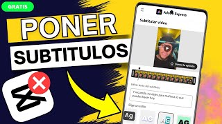 como poner SUBTITULOS a un video GRATIS 2024 📱🍏 Adobe Express [upl. by Hras]