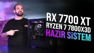 EN İYİ OYUN İŞLEMCİSİYLE SIVI SOĞUTMALI DETAYLI SİSTEM TOPLAMA  GIGABYTE RX 7700 XTRYZEN 7 7800X3D [upl. by Alicec]