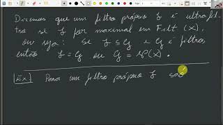 Topologia Geral  Vídeo 16  Ultrafiltros e o Teorema de Tychonoff [upl. by Dorsy]
