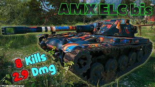 AMX ELC bis  8 Frags 29K Damage Master by player Muzev1R [upl. by Wojak]