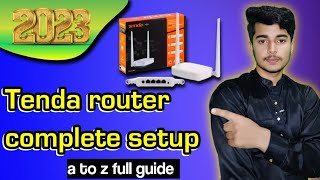 how to setup Tenda wireless router N301 Use Tenda router as extender 2023 [upl. by Mathre]