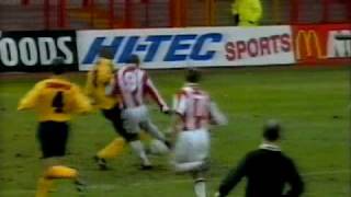 Stoke City Boothen End Simon Sturridge Goal vs Forest [upl. by Elburr]