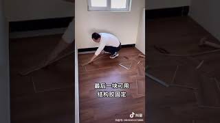 Unilin click spc flooring and Valinge click spc flooring installation Hybrid flooring easy lock [upl. by Felipe]