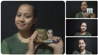 VLCC Gold facial kit  step by step  Facial kit for glowing skin in bangla viralvideo video [upl. by Buyers]