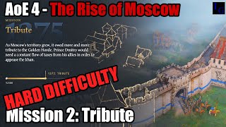 Tribute HARD DIFFICULTY Guide  The Rise of Moscow Mission 2 Walkthrough  Age of Empires IV AoE 4 [upl. by Sarchet]