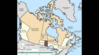 Animated History of Canada  Territorial Evolution [upl. by Eitsirc]