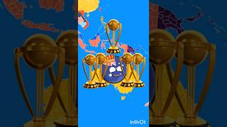 India World Cup and other countries world cup 🏆 countryballs country animation shorts [upl. by Ahsirak]