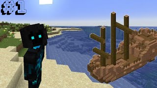 3 SHIPWRECKS ALREADY Minecraft Hardcore Episode 1 [upl. by Ahsilaf215]