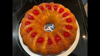 Pineapple Upside Down Cake Recipe [upl. by Mikahs]