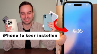 iPhone de eerste keer instellen 𝐇𝐨𝐞 𝐝𝐨𝐞 𝐣𝐞 𝐝𝐚𝐭 [upl. by Ioj922]