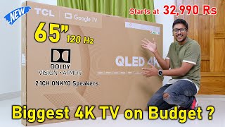 Unboxing the BIGGEST 65quot 4K 120Hz TV on Budget😱 TCL 65 C61B 2024 [upl. by Olegnalehcim]