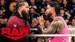 Jey and Jimmy Uso repel a Bloodline sneak attack Raw highlights Oct 28 2024 [upl. by Cerelia]