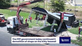 Demolition of Stalls on Kitty Seawall Started [upl. by Ricarda]