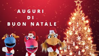 AUGURI DI BUON NATALE CON TESTO  CANZONE DI NATALE PER BAMBINI [upl. by Ojoj]