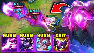 Velkoz but my laser applies burns that CRIT MASSIVE TRUE DAMAGE [upl. by Doble]