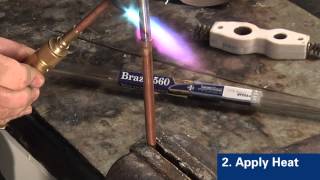 How to Braze Copper to Steel with Handy One® [upl. by Mort]