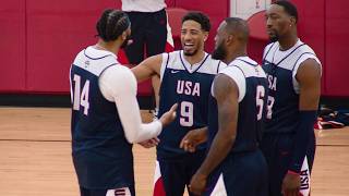 Steph LeBron Anthony Edwards amp More Micd Up At USABMNT Practice 🗣 [upl. by Ainahpets]