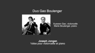 Joseph Jongen Valse pour piano et violoncelle [upl. by Cadel]