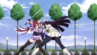 Erza vs Kagura and Minerva [upl. by Candless147]