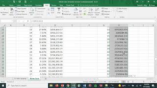 Monte Carlo Simulation in Excel  Retirement Savings [upl. by Dorree]